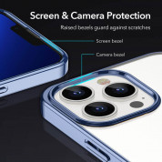 ESR Project Zero Case - силиконов (TPU) калъф за iPhone 13 Pro Max (син-прозрачен) 5