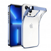 ESR Project Zero Case - силиконов (TPU) калъф за iPhone 13 Pro Max (син-прозрачен)