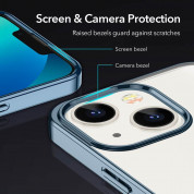 ESR Project Zero Case - силиконов (TPU) калъф за iPhone 13 (син-прозрачен) 5