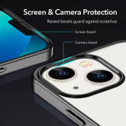 ESR Project Zero Case - силиконов (TPU) калъф за iPhone 13 (черен-прозрачен) 5