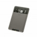 Baseus Silicone Card Bag (ACKD-A0G) - джоб за документи и карти, прикрепящ се към всяко мобилно устройство (тъмносив) 1