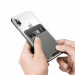Baseus Silicone Card Bag (ACKD-A0G) - джоб за документи и карти, прикрепящ се към всяко мобилно устройство (тъмносив) 5
