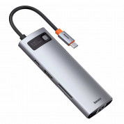 Baseus USB-C Metal Gleam Series 8-in-1 Hub (CAHUB-CV0G) (space gray)