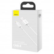 Baseus Superior Lightning USB Cable (CALYS-02) - USB кабел за Apple устройства с Lightning порт (25 см) (бял) 6