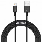 Baseus Superior Lightning USB Cable (CALYS-C01) for iPhone with Lightning connectors (200 cm) (black)