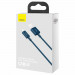 Baseus Superior Lightning USB Cable (CALYS-A03) - USB кабел за Apple устройства с Lightning порт (100 см) (син) 7
