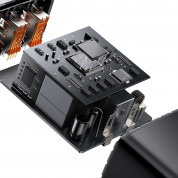 Baseus Compact Quick Wall Charger 30W (CCXJ-E01) - захранване за ел. мрежа с 2хUSB-A и USB-C изходи и технология за бързо зареждане (черен) 5