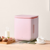 Baseus Igloo Mini Fridge 6L EU Cooler and Warmer (ACXBW-A02) - портативен мини хладилник (розов)  12
