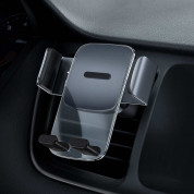 Baseus 2in1 Gravity Car Vent and Dashboard Mount (SUYK000001) - поставка за радиатора или таблото на кола за смартфони с дисплеи до 6.7 инча (черен) 7