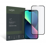 Hofi Glass Pro Plus Tempered Glass 2.5D - калено стъклено защитно покритие за дисплея на iPhone 14, iPhone 13, iPhone 13 Pro (черен-прозрачен)