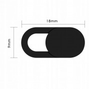 Hofi Slim Pro Plus WebCam Cover - комплект предпазители за камерата за лаптоп и мобилни устройства (3 броя) (черен) 4
