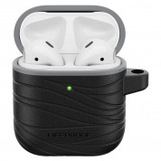 Lifeproof Eco-friendly AirPods Case - хибриден кейс с карабинер за Apple Airpods и Apple Airpods 2 (черен)