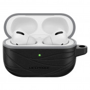 Lifeproof Eco-friendly AirPods Case - хибриден кейс с карабинер за Apple Airpods Pro (черен)
