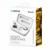 Platinet Aura TWS Bluetooth Earphones Sport + Charging Station PM1040 - безжични блутут слушалки със зареждащ кейс (бял) 4