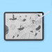 PaperLike Screen Protector - качествено защитно покритие (подходящо за рисуване) за дисплея на iPad mini 6 (2021) (прозрачен) (2 броя) 3