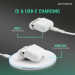 4smarts TWS Headset SkyPods Pro - безжични Bluetooth слушалки с микрофон за мобилни устройства (бял) 8
