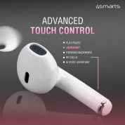 4smarts TWS Headset SkyPods Pro - безжични Bluetooth слушалки с микрофон за мобилни устройства (розов) 11