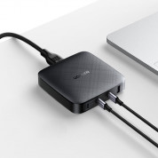 Ugreen GaN Travel Fast Wall Charger 100W - захранване за ел. мрежа за лаптопи, смартфони и таблети с USB и 3xUSB-C изходи с технология за бързо зареждане (черен) 5
