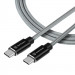 Tactical Fast Rope Kevlar USB-C to USB-C Charging Cable 100W - здрав кевларен USB-C към USB-C кабел за устройства с USB-C порт (30 cm) (сив) 1