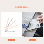 Nillkin MagLock Foldable Stand - алуминиева сгъваема поставка за бюро и плоскости за iPhone, съвместима с Magsafe захранване (сребрист) 7
