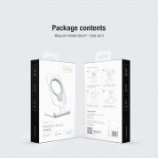 Nillkin MagLock Foldable Stand - алуминиева сгъваема поставка за бюро и плоскости за iPhone, съвместима с Magsafe захранване (сребрист) 1