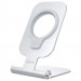 Nillkin MagLock Foldable Stand - алуминиева сгъваема поставка за бюро и плоскости за iPhone, съвместима с MagSafe захранване (сребрист) 3