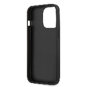 Karl Lagerfeld Saffiano Ikonik Leather Case - дизайнерски кожен кейс за iPhone 13 Pro Max (черен) 4