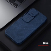 Nillkin Qin Book Pro Leather Flip Case for iPhone 13 (blue) 2