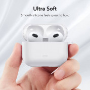 ESR AirPods 3 Bounce Carrying Case - силиконов калъф с карабинер за Apple AirPods 3 (бял) 4