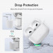 ESR AirPods 3 Bounce Carrying Case - силиконов калъф с карабинер за Apple AirPods 3 (бял) 6