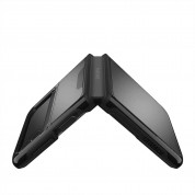 Otterbox Symmetry Flex Case - удароустойчив хибриден кейс за Samsung Galaxy Z Flip 3 5G (черен-прозрачен) 2