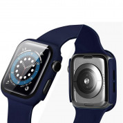Tech-Protect Defense 360 Case - качествен твърд кейс с вграден стъклен протектор за дисплея на Apple Watch 7 45мм, Apple Watch 8 45мм (черен) 2
