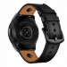 Tech-Protect Leather Screw Band 20mm - кожена каишка от естествена кожа за Galaxy Watch, Huawei Watch, Xiaomi, Garmin и други (20мм) (черен) 3