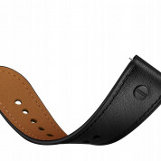 Tech-Protect Leather Screw Band 20mm for Galaxy Watch, Huawei Watch, Xiaomi, Garmin (20mm) (black) 3