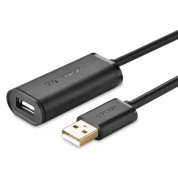 Ugreen Active Repeater USB-A 2.0 Male to USB-A 2.0 Female Extention USB Cable - активен удължителен USB кабел (500 см) (черен)