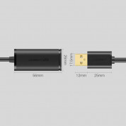 Ugreen Active Repeater USB-A 2.0 Male to USB-A 2.0 Female Extention USB Cable - активен удължителен USB кабел (500 см) (черен) 9
