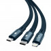 Baseus Bright Mirror 3-in-1 Retractable USB Cable 3.5A (CAMLT-MJ03) - универсален USB кабел с Lightning, microUSB и USB-C конектори (120 см) (син) 4
