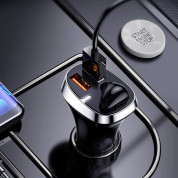 Joyroom Car Charger 2xUSB-A with Bluetooth Earphone 30W - комплект зарядно за кола с Bluetooth слушалка и два USB-A изхода (черен) 2