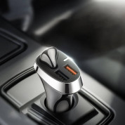 Joyroom Car Charger 2xUSB-A with Bluetooth Earphone 30W - комплект зарядно за кола с Bluetooth слушалка и два USB-A изхода (черен) 5