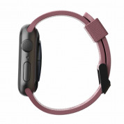 Urban Armor Gear U Dot Silicone Strap - изключително здрава силиконова каишка за Apple Watch 42мм, 44мм, 45мм (розов) 3