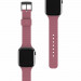 Urban Armor Gear U Dot Silicone Strap - изключително здрава силиконова каишка за Apple Watch 42мм, 44мм, 45мм (розов) 5