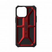Urban Armor Gear Monarch Case - удароустойчив хибриден кейс за iPhone 13 Pro (червен) 4