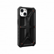 Urban Armor Gear Monarch Kevlar Case - удароустойчив хибриден кейс за iPhone 13 (черен-кевлар) 2