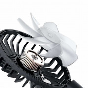 Baseus Blustery Car Dual Fan Neck Fan (CXJF-01) - двоен USB вентилатор, прикрепящ се към подглавника на кола (черен) 2