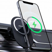 Nillkin MagSafe Wireless Car Charger Vent Mount 10W - поставка за радиатора на кола с MagSafe безжично зареждане за iPhone с Magsafe (черен) 1