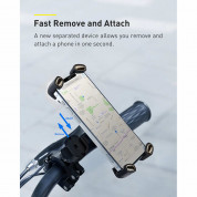 Baseus Quick to Take Bike Phone Holder (SUQX-01) - универсална поставка за колело и мотоциклет за мобилни телефони (черна) 11