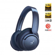 Anker Soundcore Life Q35 Active Noise Cancelling Headphones - безжични слушалки с активна изолация на околния шум (тъмносин)
