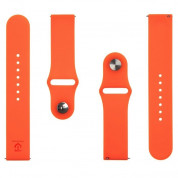Tactical 613 Silicone Band 22mm - силиконова каишка за Galaxy Watch, Huawei Watch, Xiaomi, Garmin и други (22мм) (оранжев) 2