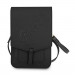 Guess Saffiano Wallet Universal Phone Bag - кожена чанта (портфейл) с презрамка (черен) 2