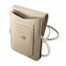 Guess Saffiano Wallet Universal Phone Bag - кожена чанта (портфейл) с презрамка (златист) 4